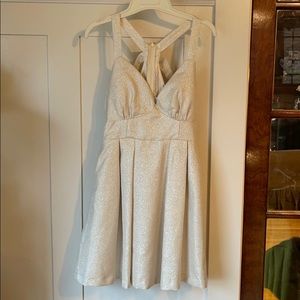 White Sparkly Holiday Dress